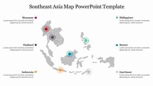 Southeast Asia Map PowerPoint Template